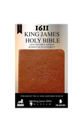 1611 King James Bible - Brown Leather Cover