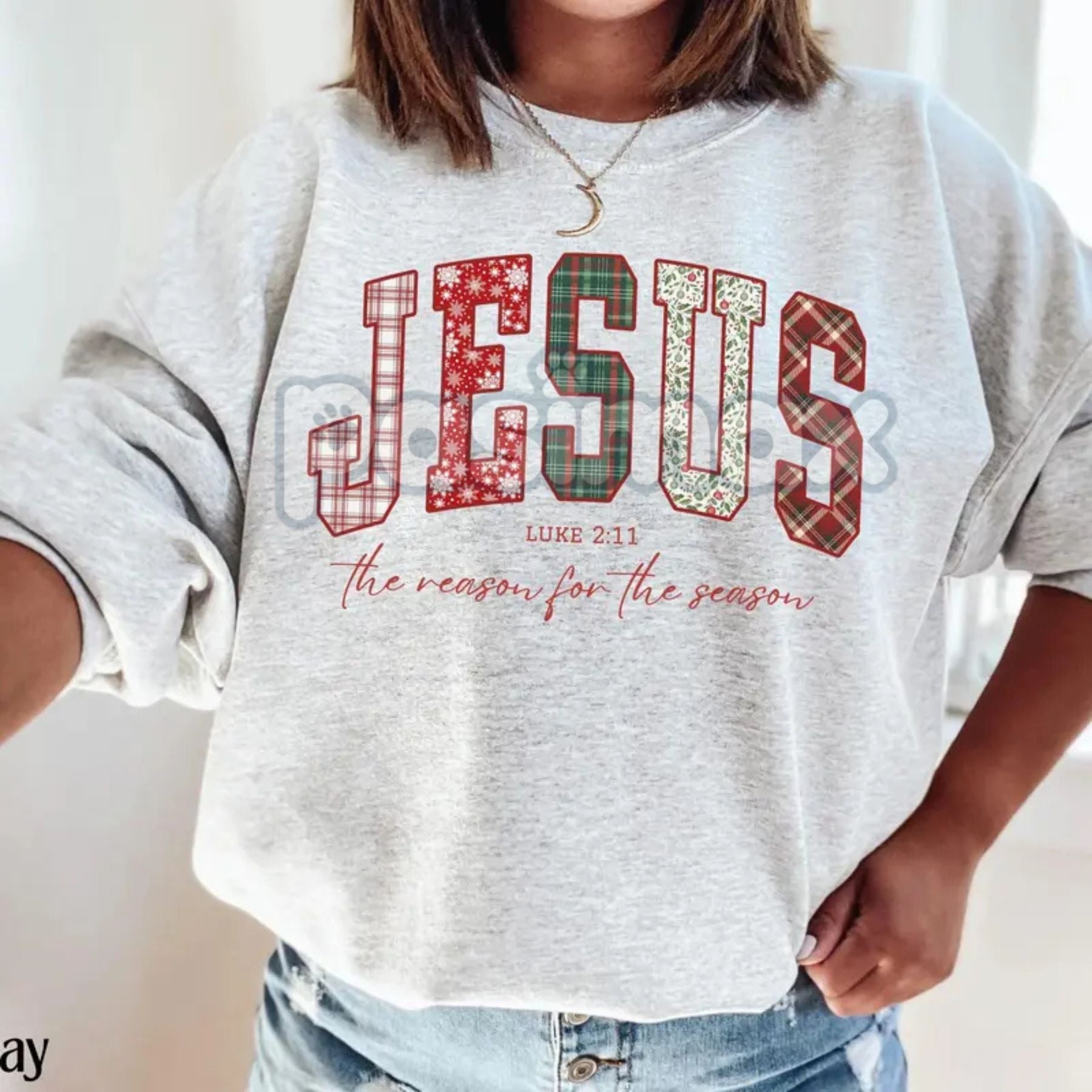 Inspirational Faith Scripture Crewneck Sweatshirt
