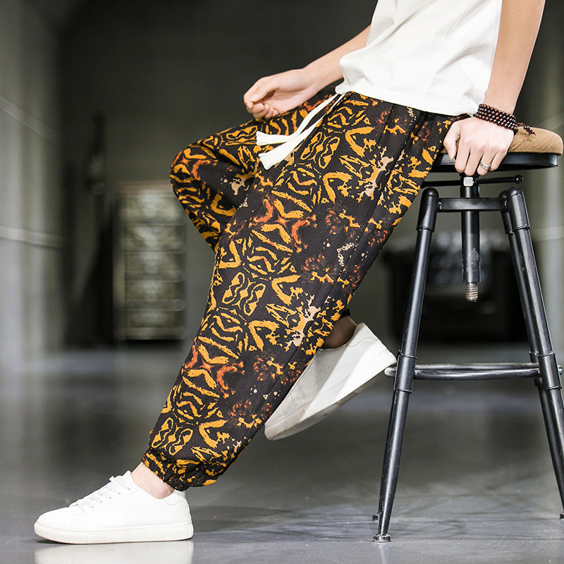 Men's Breathable Casual Wide Leg Pants