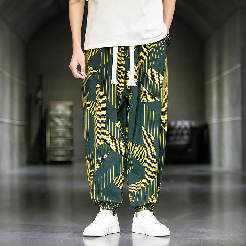 Men's Breathable Casual Wide Leg Pants