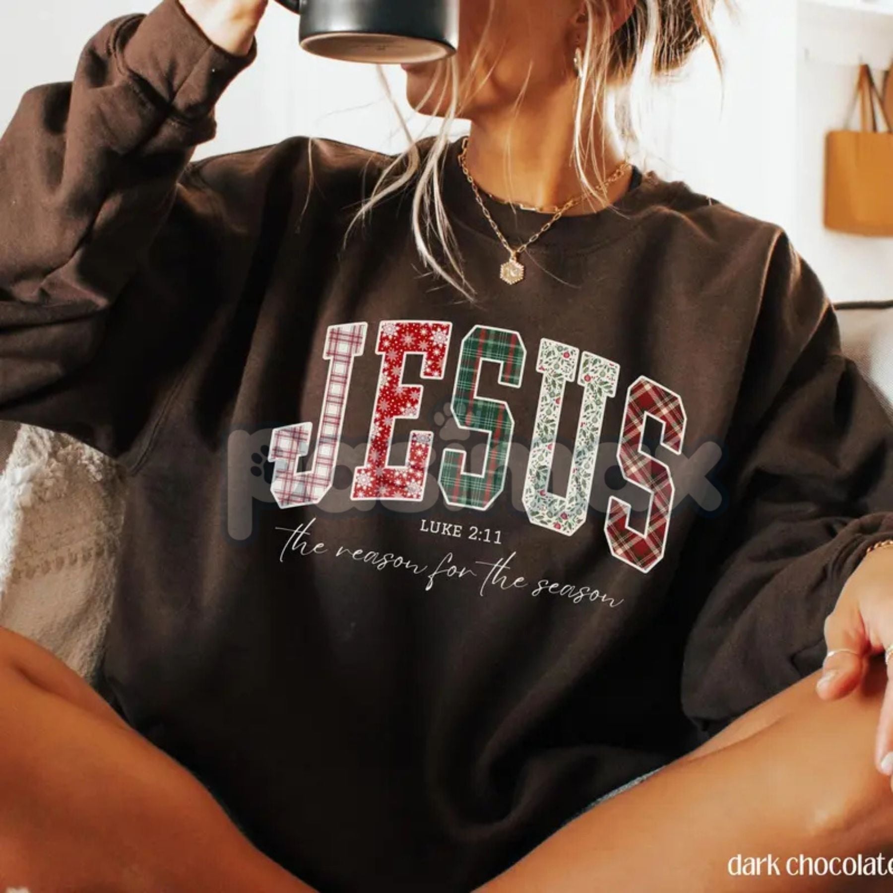 Inspirational Faith Scripture Crewneck Sweatshirt