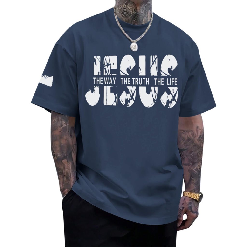 Christian Faith Oversized Graphic Tee for Men