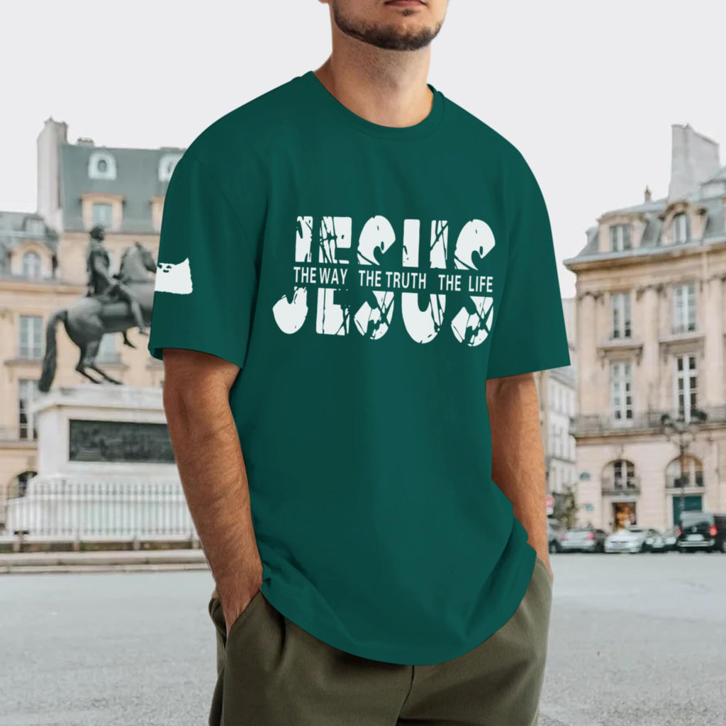 Christian Faith Oversized Graphic Tee for Men