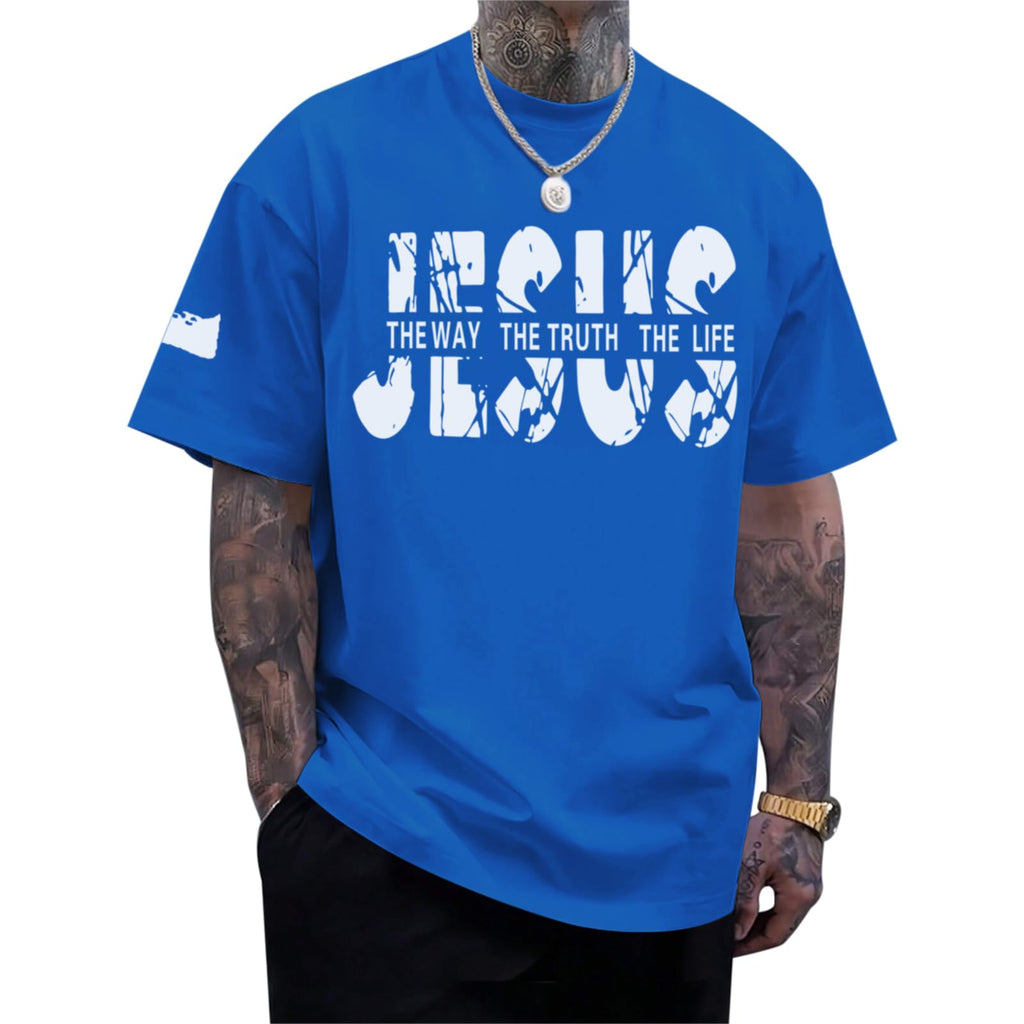 Christian Faith Oversized Graphic Tee for Men