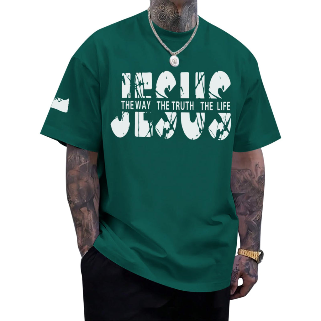 Christian Faith Oversized Graphic Tee for Men