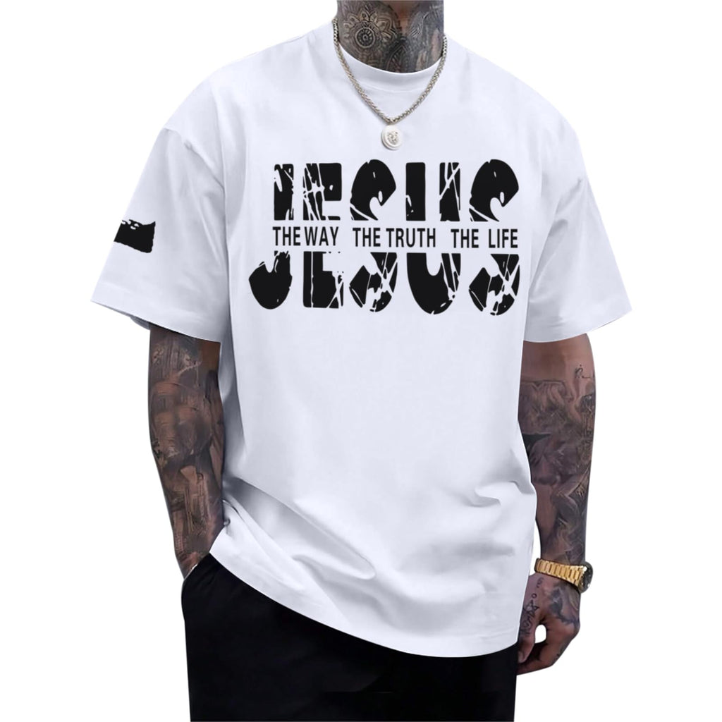 Christian Faith Oversized Graphic Tee for Men