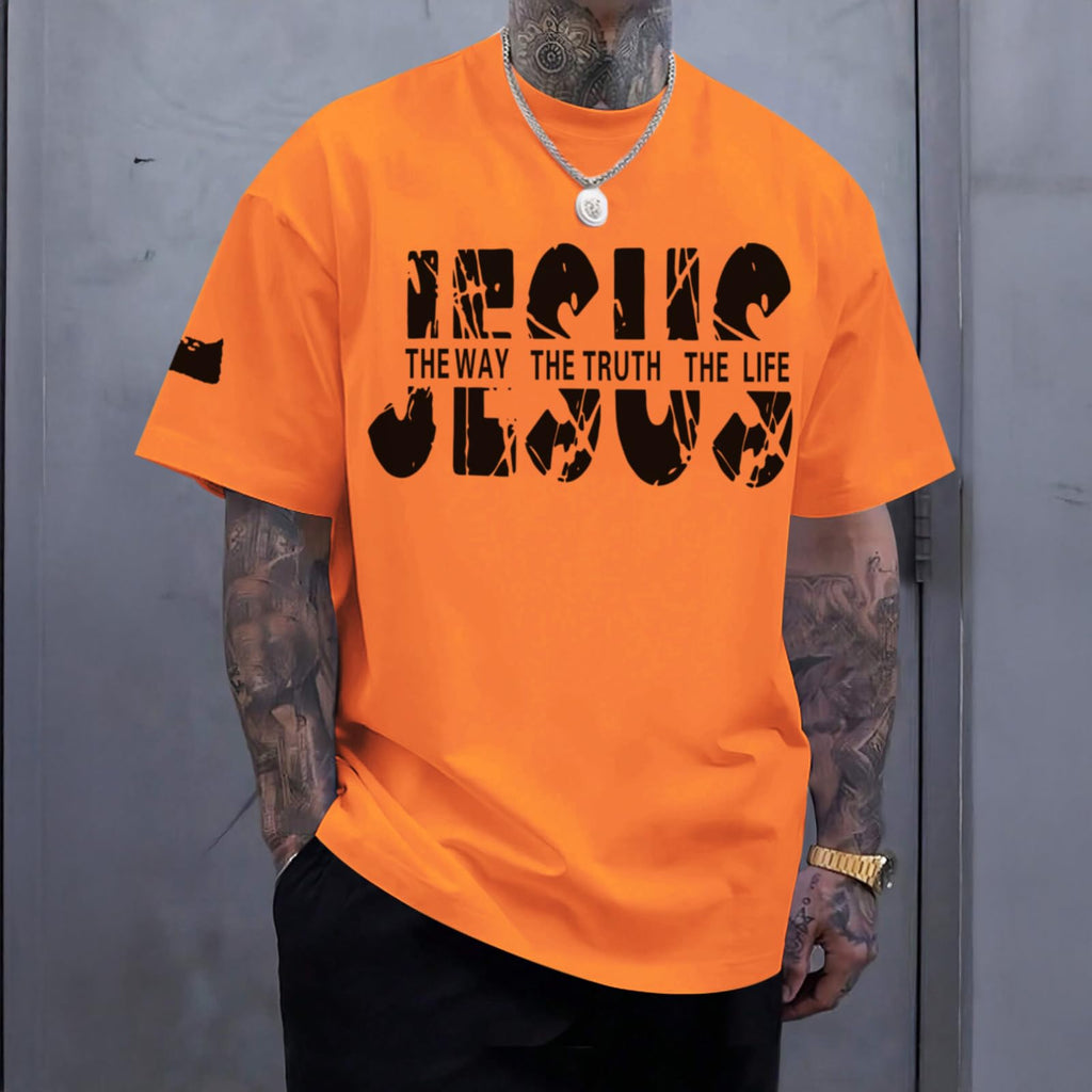 Christian Faith Oversized Graphic Tee for Men