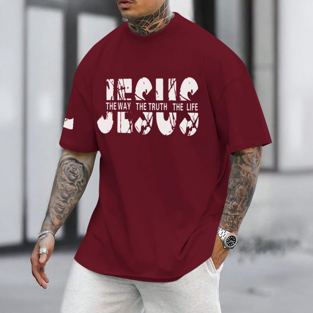 Christian Faith Oversized Graphic Tee for Men