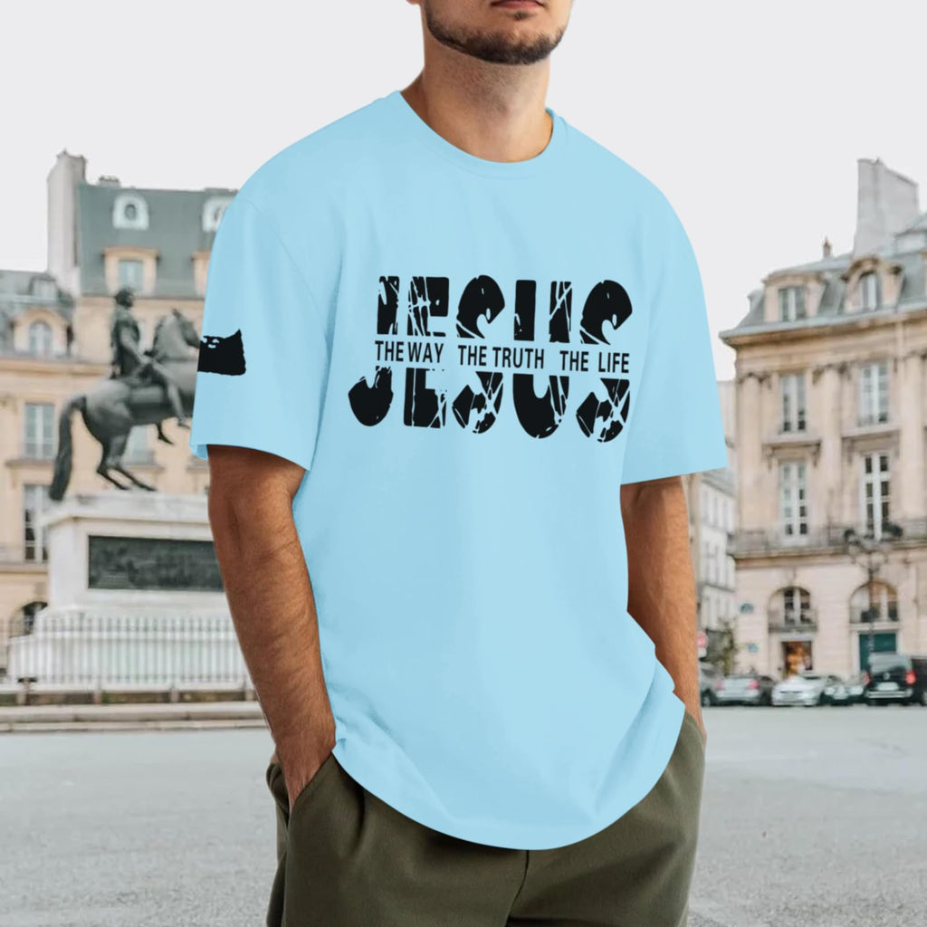 Christian Faith Oversized Graphic Tee for Men