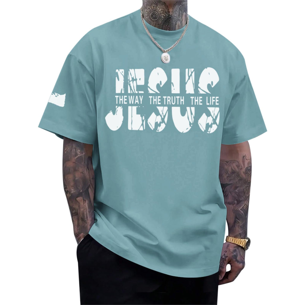 Christian Faith Oversized Graphic Tee for Men