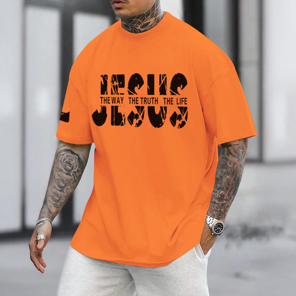 Christian Faith Oversized Graphic Tee for Men