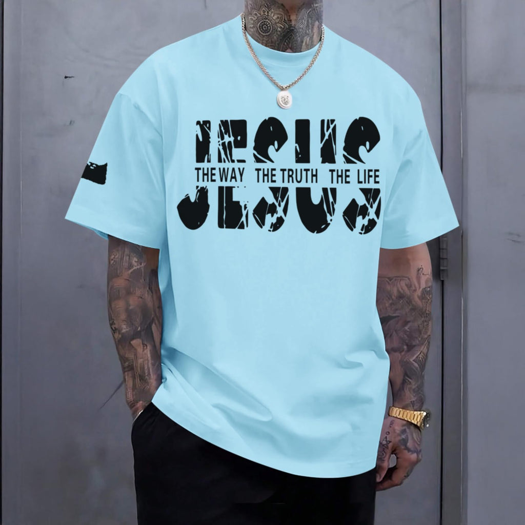 Christian Faith Oversized Graphic Tee for Men