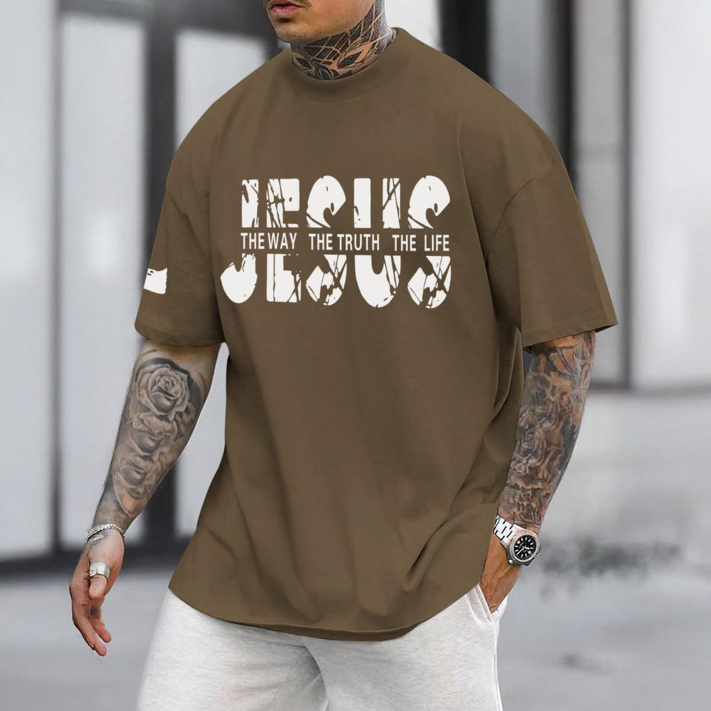 Christian Faith Oversized Graphic Tee for Men