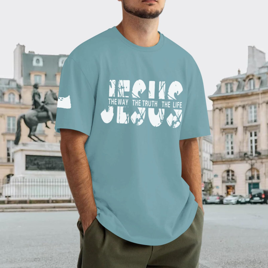 Christian Faith Oversized Graphic Tee for Men