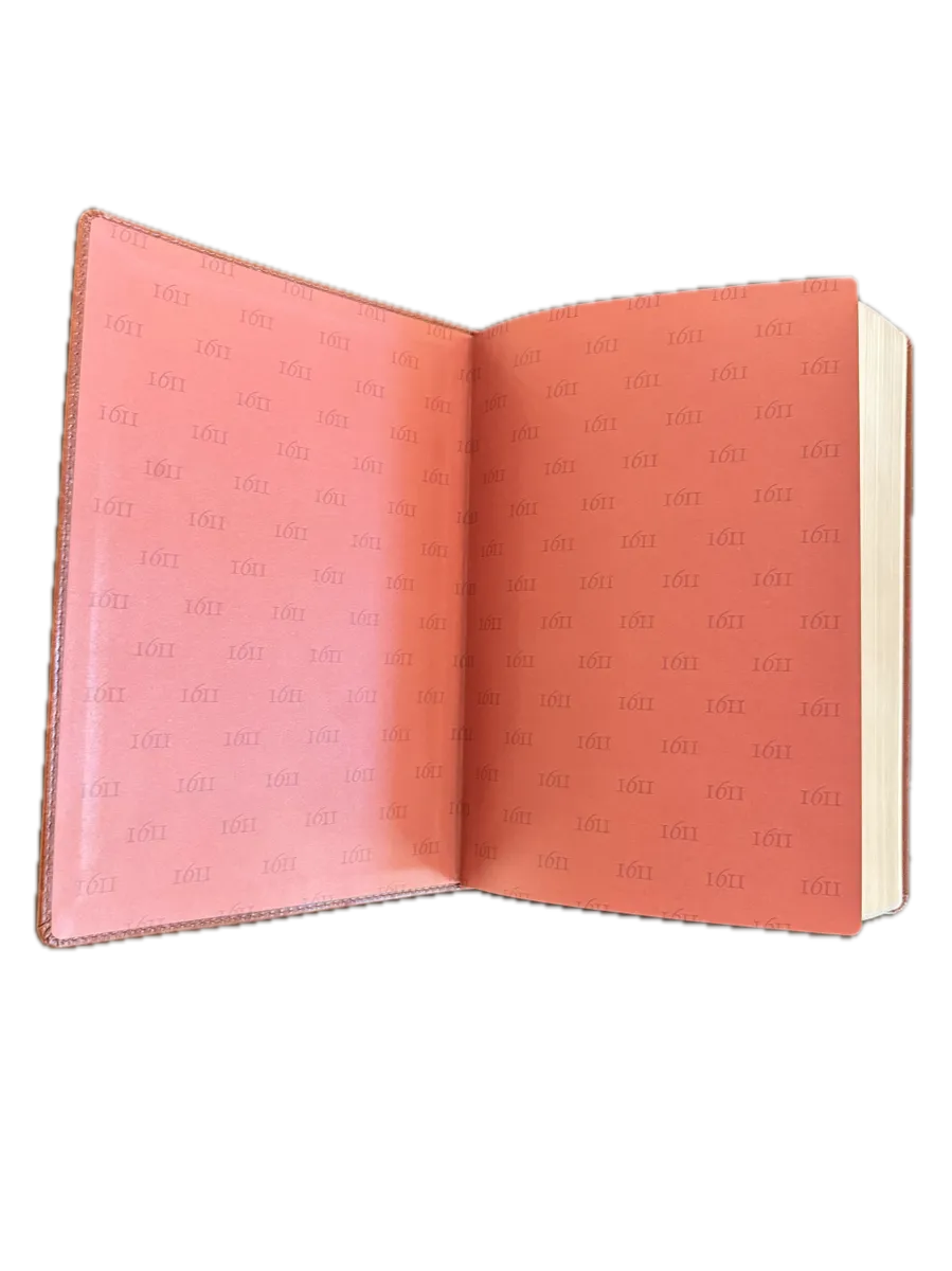 1611 King James Bible - Brown Leather Cover