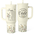Beige Christian Slidemate | Slider Tumbler with Handle 40oz