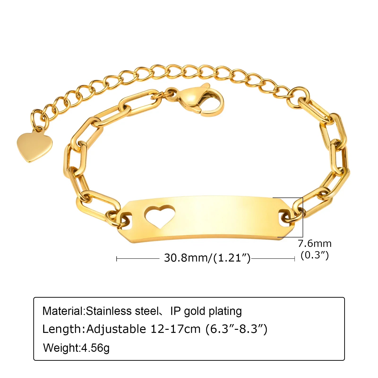 Personalized  Bracelet for Little Boy Girl,Stainless Steel Engraved Name Date  Son Daughter Mom Baptism Gift