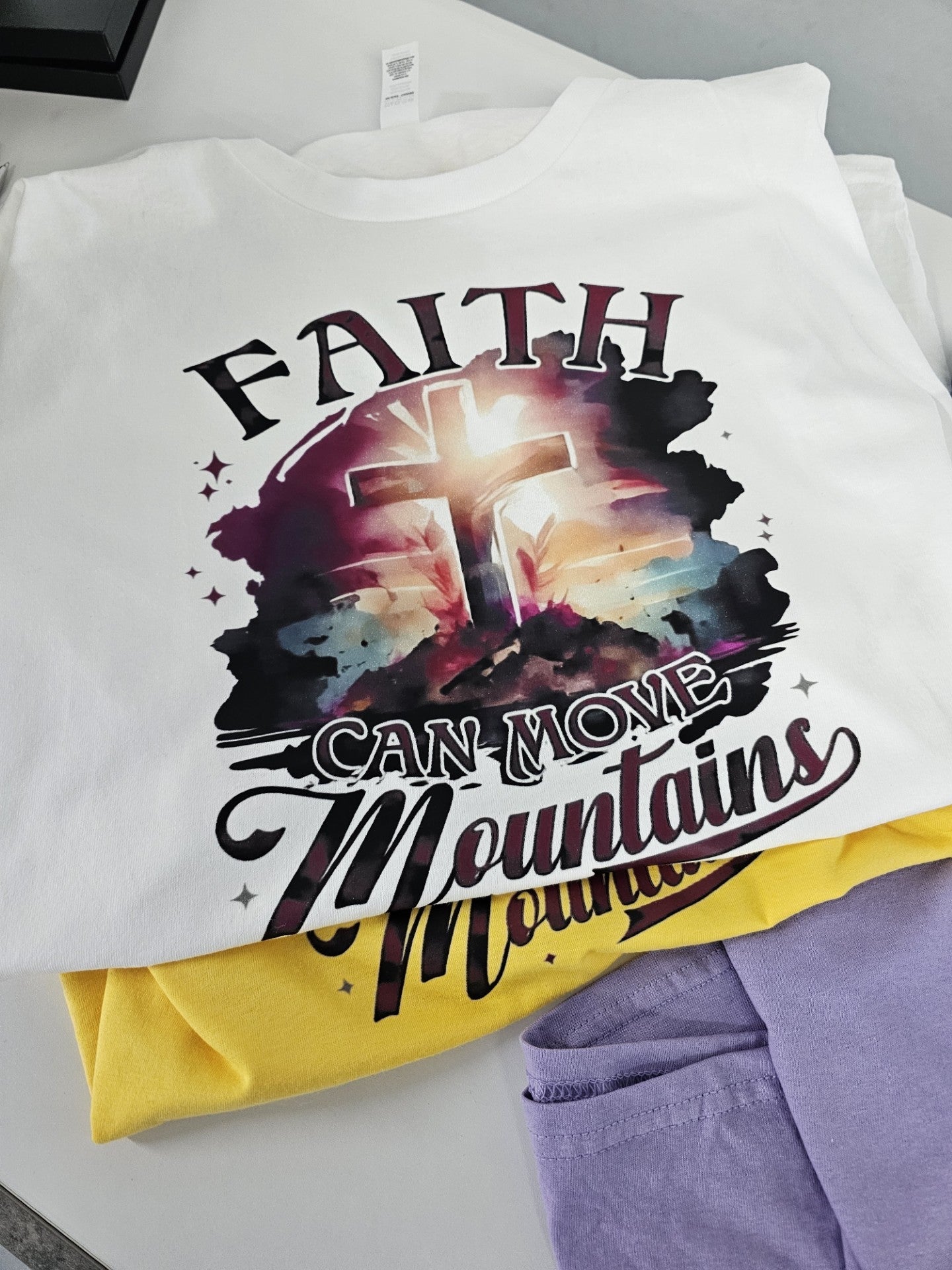 Faith Can Move Mountains - Christian T-Shirt