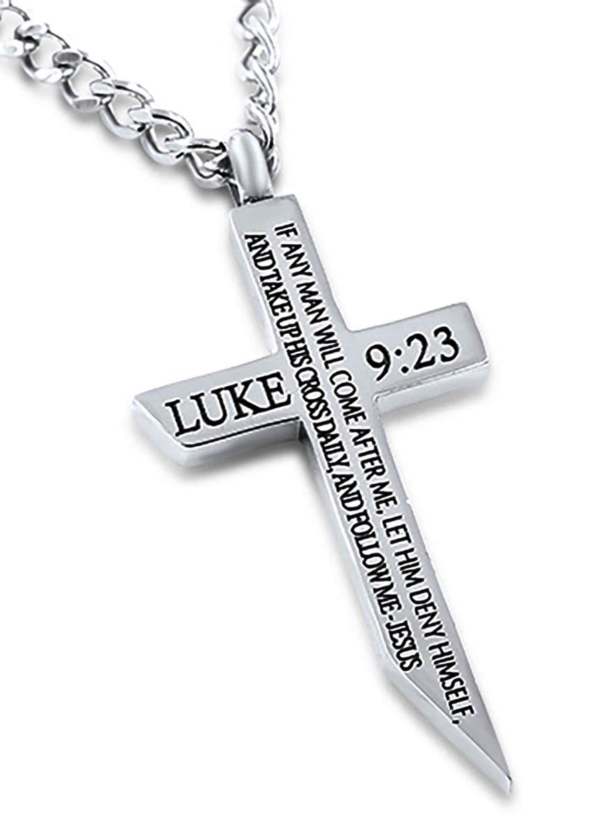 Angle Cross Necklace