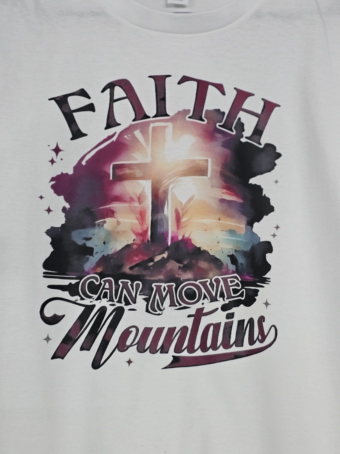 Faith Can Move Mountains - Christian T-Shirt
