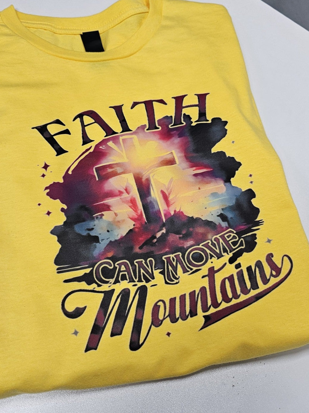 Faith Can Move Mountains - Christian T-Shirt