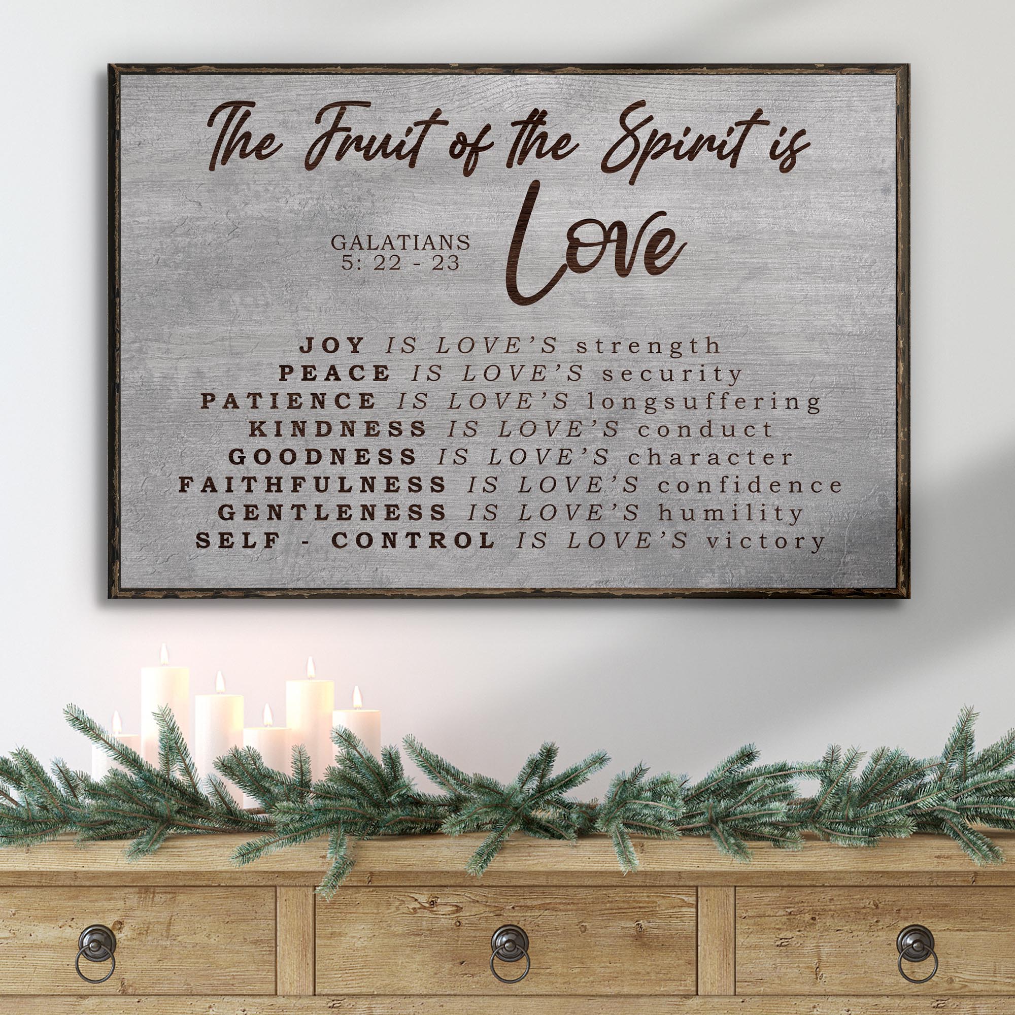 Galatians 5:22-23 - The Fruit Of The Spirit Sign III