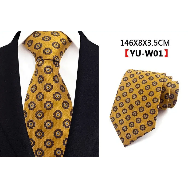 Men's Elegant Silk Tie - Business & Wedding