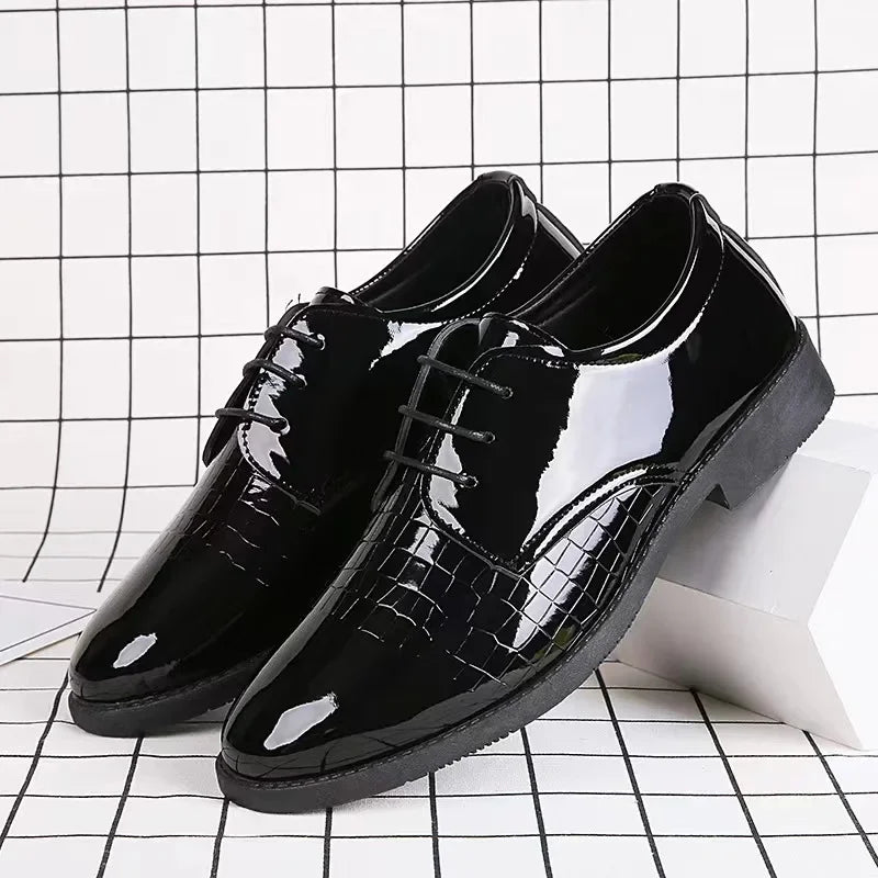 Men's Formal Leather Shoes - Korean Style