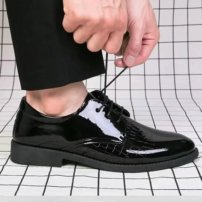 Men's Formal Leather Shoes - Korean Style