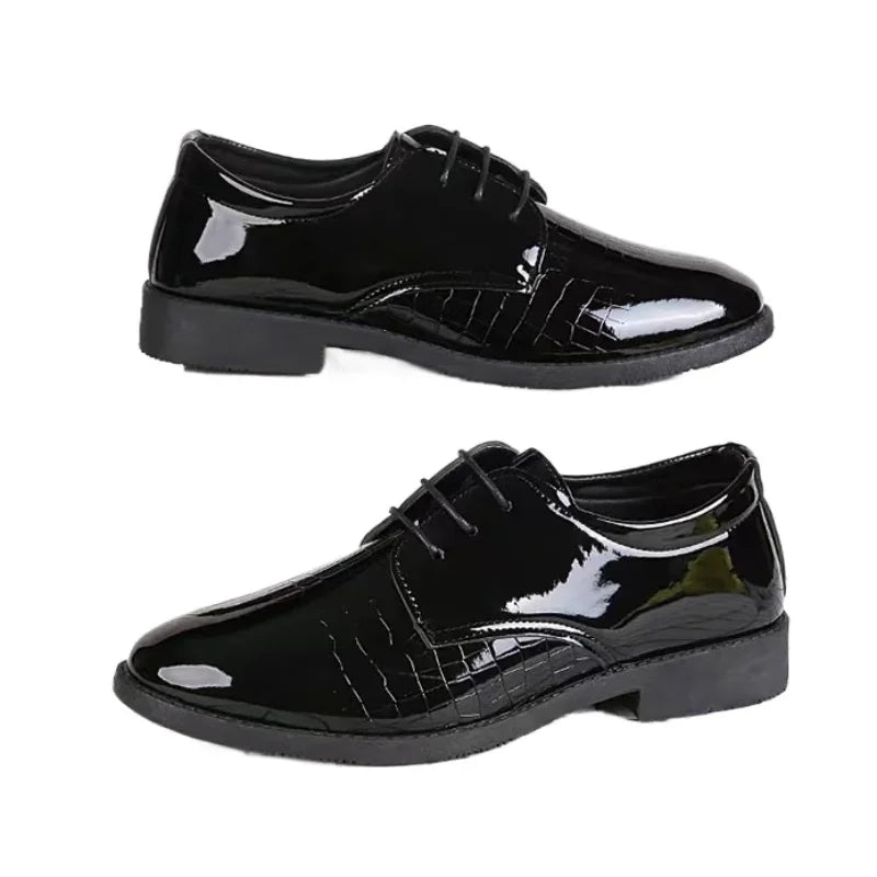 Men's Formal Leather Shoes - Korean Style
